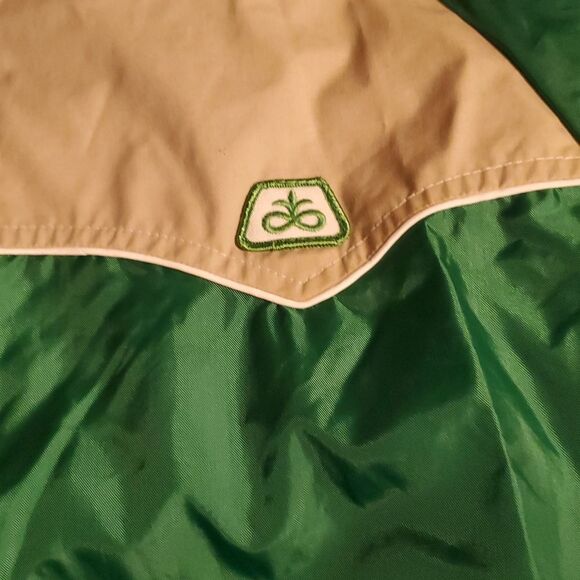 Vintage Swingster Jacket Mens Large Green Beige Full Zip Made in USA 80's Farm - Picture 3 of 8